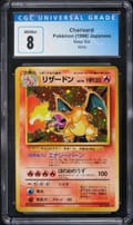 1996 Pokemon Base Set Japanese Charizard Holo CGC 8