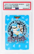1996 Pokemon Japanese Bandai Carddass Vending Blastoise Trainer #156 PSA 9