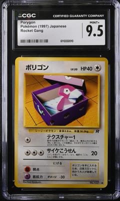 1997 Pokemon Rocket Gang Japanese Porygon CGC 9.5