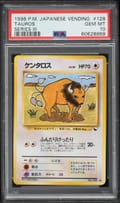1998 Pokemon Japanese Vending Tauros Series Iii #128 PSA 10