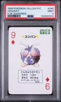 1998 Pokemon Yellow Version Playing Cards Venonat 9 of Diamonds #048 PSA 9