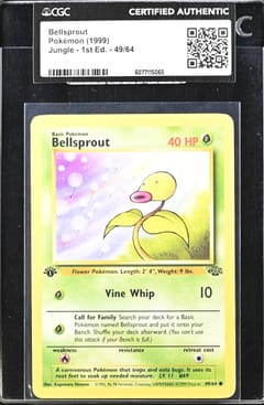 1999 Jungle - 1st Ed. Bellsprout #49/64 CGC Authentic