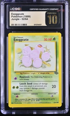 1999 Jungle Exeggcute #52/64 CGC 10 Pristine