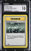 1999 Pokemon Base Set - 1st Ed. Energy Removal #92/102 CGC 10
