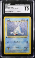 1999 Pokemon Base Set - 1st Ed. Seel #41/102 CGC 10