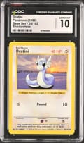 1999 Pokemon Base Set (Shadowless) Dratini Shadowless #26/102 CGC 10