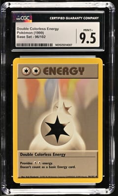 1999 Pokemon Base Set - Unlimited Double Colorless Energy #96/102 CGC 9.5