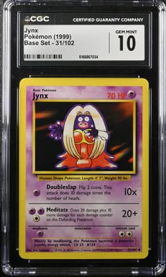 1999 Pokemon Base Set - Unlimited Jynx #31/102 CGC 10