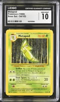 1999 Pokemon Base Set - Unlimited Metapod #54/102 CGC 10