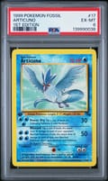 1999 Pokemon Fossil #17 Articuno 1st Edition