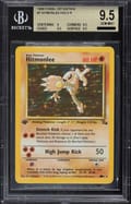 1999 Pokemon Fossil 1st Edition #7 Hitmonlee HOLO R