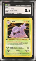 1999 Pokemon Fossil - 1st Edition Muk Holo #13/62 CGC 8.5