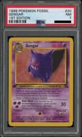 1999 Pokemon Fossil #20 Gengar 1st Edition