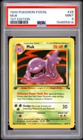 1999 Pokemon Fossil #28 Muk 1st Edition