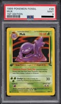 1999 Pokemon Fossil #28 Muk 1st Edition