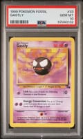 1999 Pokemon Fossil Gastly #33 PSA 10