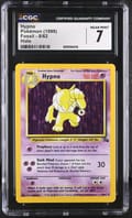 1999 Pokemon Fossil Hypno Holo #8/62 CGC 7