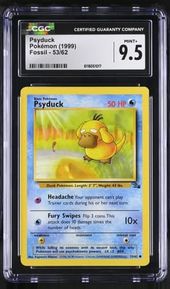 1999 Pokemon Fossil Psyduck #53/62 CGC 9.5