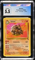 1999 Pokemon Fossil - Unlimited Golem #36/62 CGC 5.5
