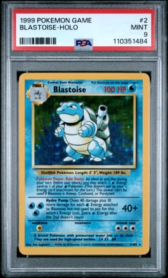 1999 Pokemon Game #2 Blastoise-Holo