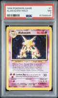 1999 Pokemon Game Alakazam-Holo #1 PSA 7