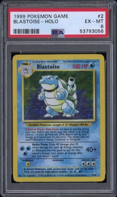 1999 Pokemon Game Blastoise-Holo #2 PSA 6