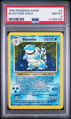 1999 Pokemon Game Blastoise-Holo #2 PSA 8