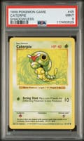 1999 Pokemon Game Caterpie Shadowless #45 PSA 9