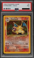 1999 Pokemon Game Charizard Holo #4 PSA 7