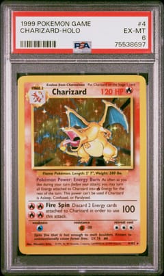 1999 Pokemon Game Charizard-Holo #4 PSA 6