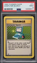 1999 Pokemon Game Computer Search #71 PSA 9