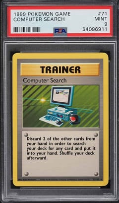 1999 Pokemon Game Computer Search #71 PSA 9