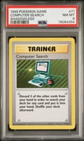1999 Pokemon Game Computer Search Shadowless #71 PSA 8