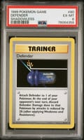 1999 Pokemon Game Defender Shadowless #80 PSA 6