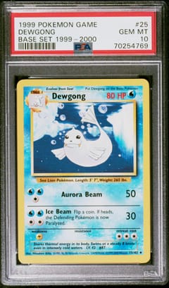 1999 Pokemon Game Dewgong Base Set 1999-2000 #25 PSA 10