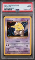 1999 Pokemon Game Drowzee Shadowless #49 PSA 9