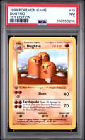 1999 Pokemon Game Dugtrio 1st Edition #19 PSA 7