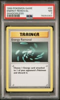 1999 Pokemon Game Energy Removal Shadowless #92 PSA 7