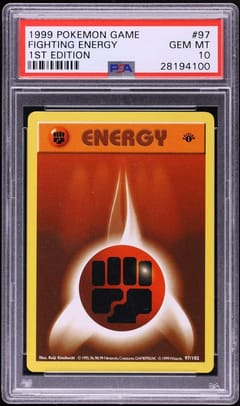 1999 Pokemon Game Fighting Energy 1st Edition #97 PSA 10