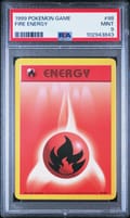 1999 Pokemon Game Fire Energy #98 PSA 9