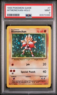 1999 Pokemon Game Hitmonchan-Holo #7 PSA 9