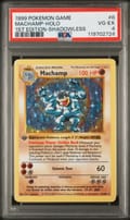 1999 Pokemon Game Machamp-Holo 1st Edition-Shadowless #8 PSA 4