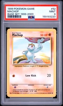 1999 Pokemon Game Machop Base Set 1999-2000 #52 PSA 9