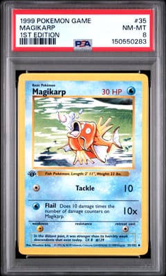 1999 Pokemon Game Magikarp 1st Edition #35 PSA 8