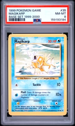1999 Pokemon Game Magikarp Base Set 1999-2000 #35 PSA 8