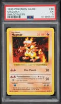 1999 Pokemon Game Magmar Shadowless #36 PSA 5
