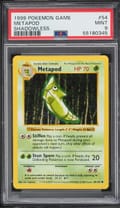 1999 Pokemon Game Metapod Shadowless #54 PSA 9