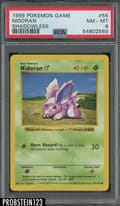 1999 Pokemon Game Nidoran Shadowless #55 PSA 8