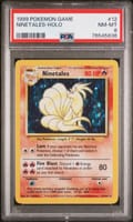 1999 Pokemon Game Ninetales-Holo #12 PSA 8