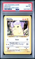 1999 Pokemon Game Pikachu Base Set 1999-2000 #58 PSA 8